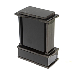 Часы настольные черные из натурального камня Обсидиан Stone Clock варинант исполнения - 3 | Loft Concept в Рязани