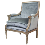 Кресло William Classical Armchair grey velvet варинант исполнения - 3 | Loft Concept в Рязани