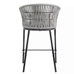 Стул барный с декоративным плетением на спинке и подлокотниках Chair Weave варинант исполнения - 4 | Loft Concept в Рязани