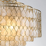 Люстра многоярусная с декором из натуральной морской ракушки Iridescent Light варинант исполнения - 4 | Loft Concept в Рязани