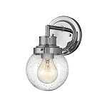 Бра для ванных комнат с прозрачным шарообразным плафоном из стекла с пузырьками на круглом основании Hinkley варинант исполнения - 6 | Loft Concept в Рязани