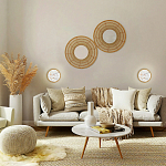 Бра в форме диска с перламутровыми прямоугольниками из морской ракушки Touch of Marine Charm варинант исполнения - 4 | Loft Concept в Рязани