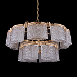 Люстра двухъярусная с текстурными овальными абажурами Splendor Palace Style варинант исполнения - 2 | Loft Concept в Рязани