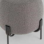 Пуф в ткани букле темно-серого цвета Pikelet варинант исполнения - 4 | Loft Concept в Рязани