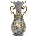 Ваза фарфоровая с попугаями Gaya варинант исполнения - 2 | Loft Concept в Рязани