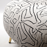 Кресло мягкое с принтом на золотистых ножках Onlooker варинант исполнения - 3 | Loft Concept в Рязани