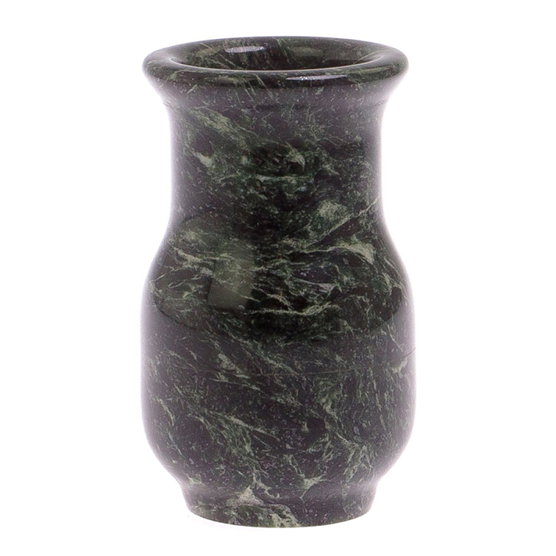 Ваза настольная для цветов из камня змеевик Vase Serpentine Змеевик Ваза настольная для цветов из камня змеевик Vase Serpentine Змеевик в Рязани | Loft Concept